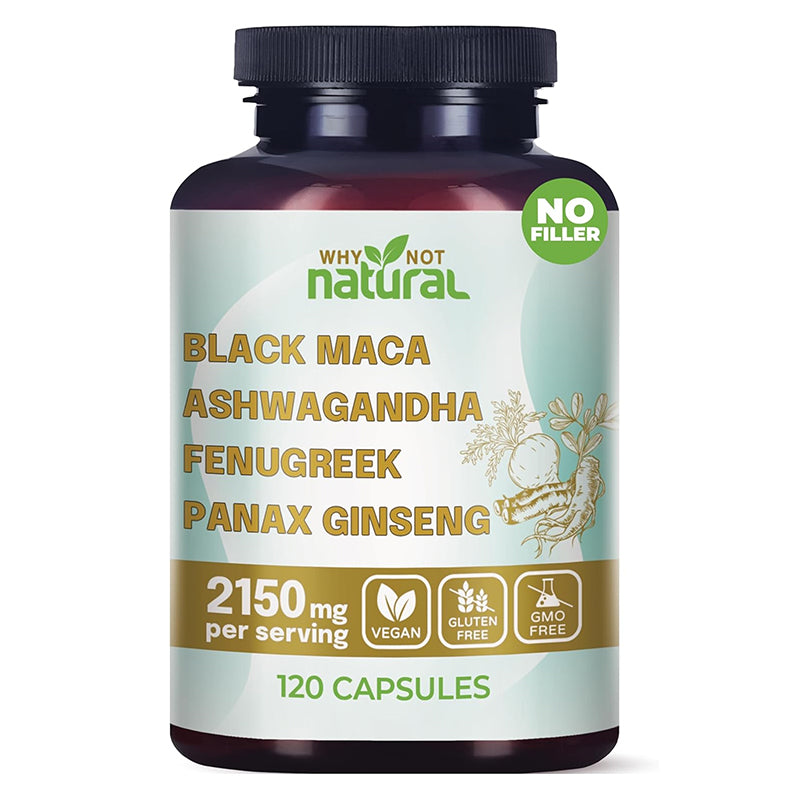 4-in-1 organic black maca root supplement for energy and stamina