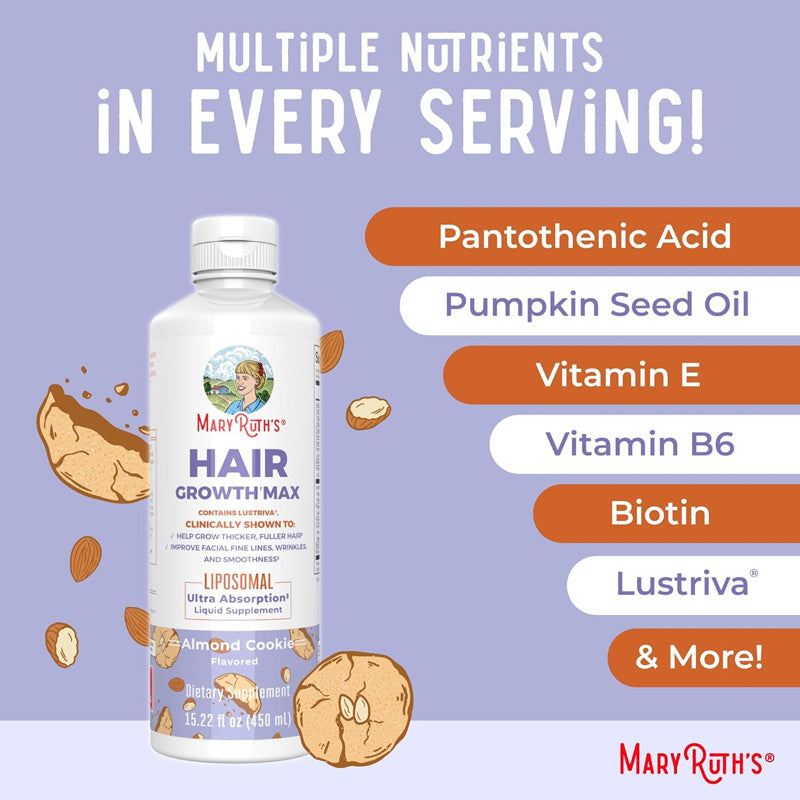 MaryRuth Organics Women's Hair Growth MAX Liposomal