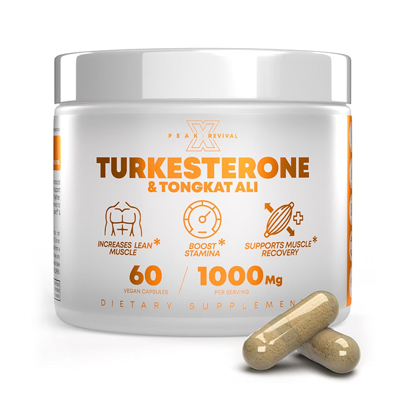 "Turkesterone and tongkat ali supplement for natural testosterone support"