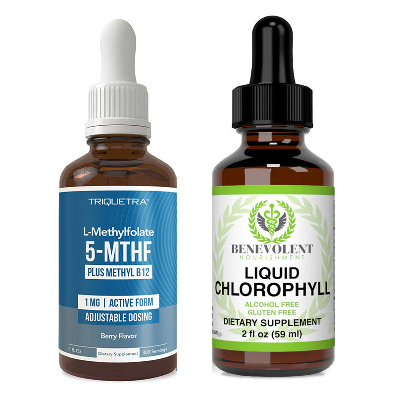 Organic Methyl Folate  Benevolent Chlorophyll Liquid Drops