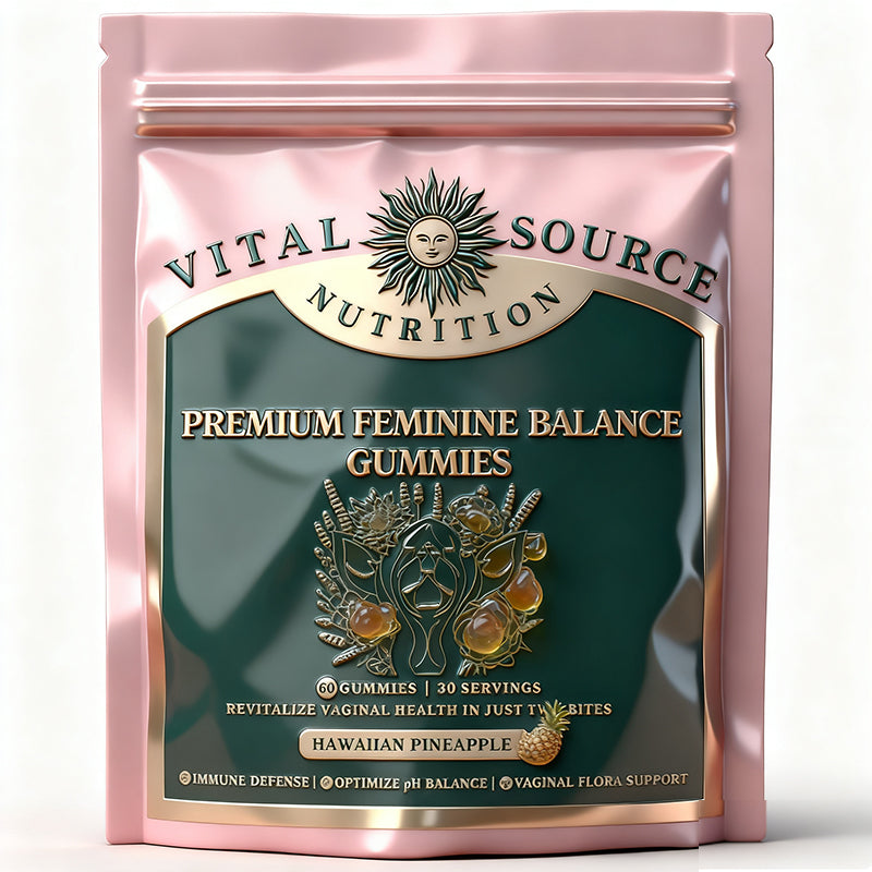 Vital Source Nutrition premium health supplement bottle - front view showing product label and branding