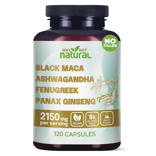 4-in-1 organic black maca root supplement for energy and stamina