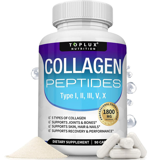 Toplux Multi Collagen Peptides Pills 1800 Mg Complex