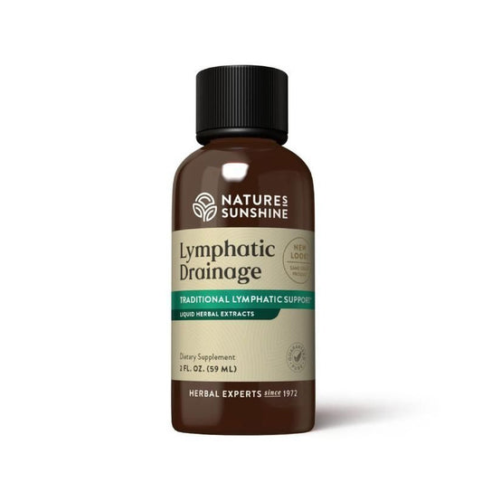 Lymphatic Drainage supplement bottle featuring natural detox and immune system support formula for optimal wellness