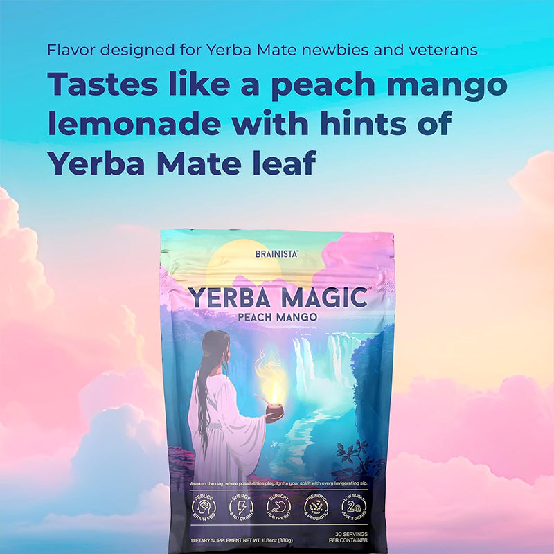 Premium Yerba Mate tea powder showing antioxidant-rich instant formula