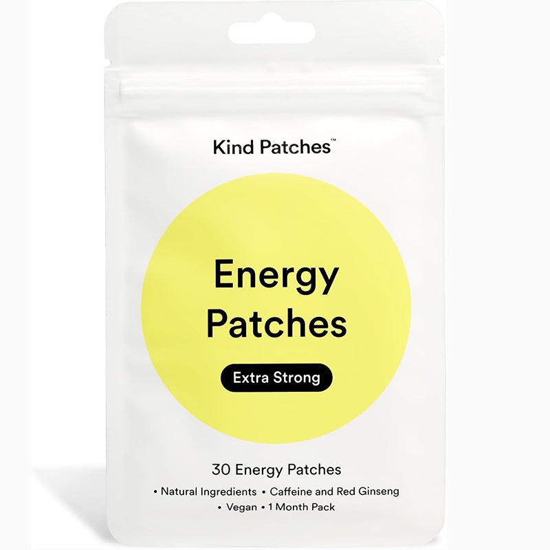 Natural energy patches for sustained daily vitality