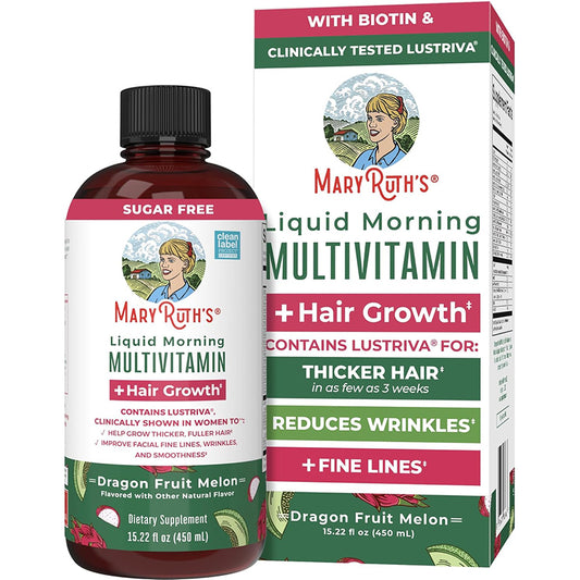 MaryRuth's liquid multivitamin with hair growth support vitamins"