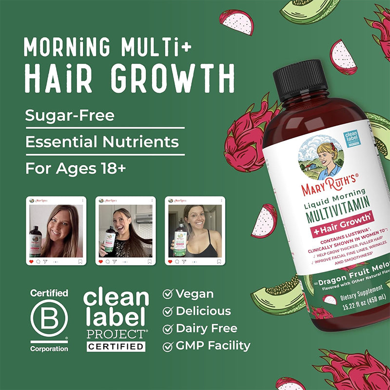 "Complete liquid nutrition with biotin for hair, skin, and nail health"