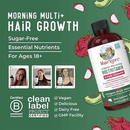 "Complete liquid nutrition with biotin for hair, skin, and nail health"