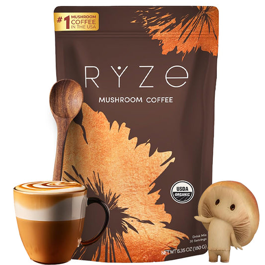 Premium mushroom coffee blend with adaptogenic benefits for natural energy