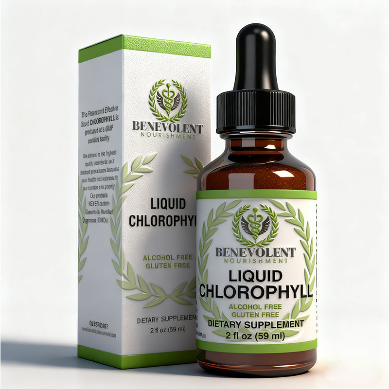 Benevolent Nourishment premium health supplement bottle showcasing natural wellness and vitality support formula