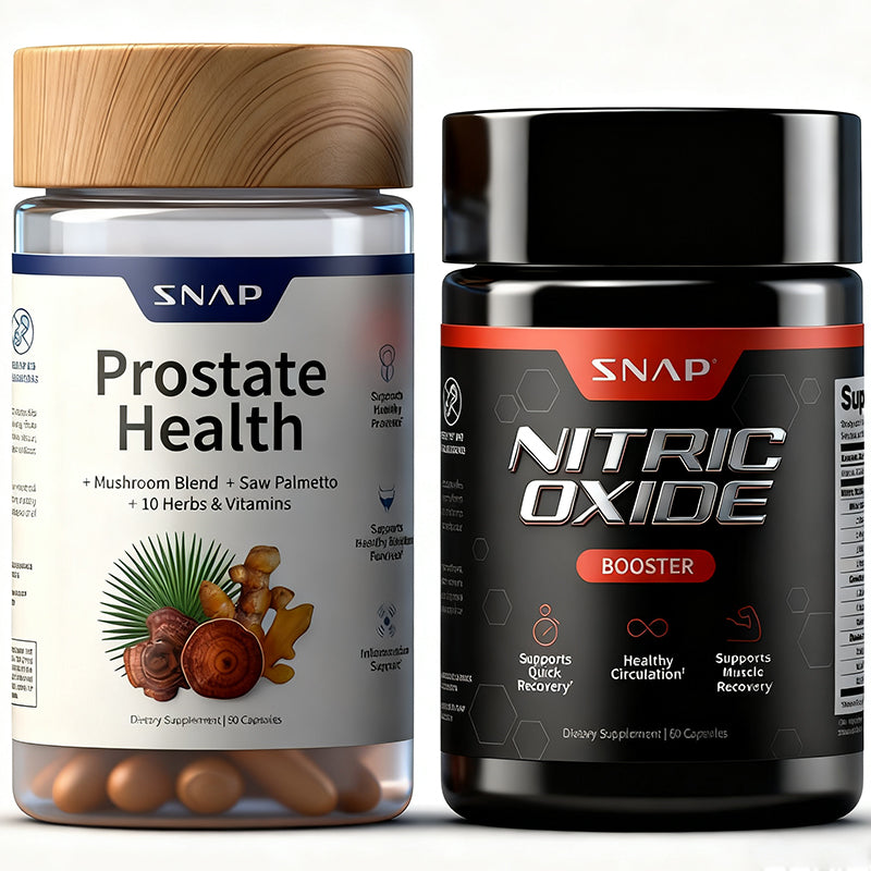 "Snap Supplements prostate health support with saw palmetto extract"