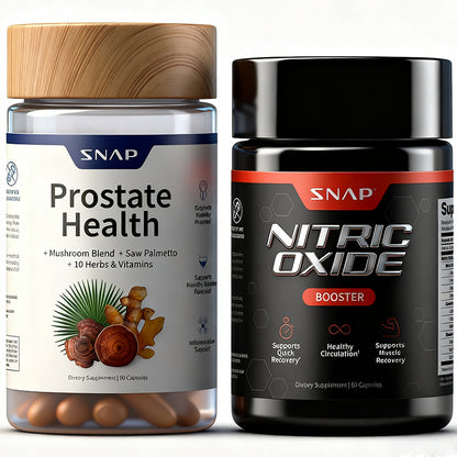 "Snap Supplements prostate health support with saw palmetto extract"
