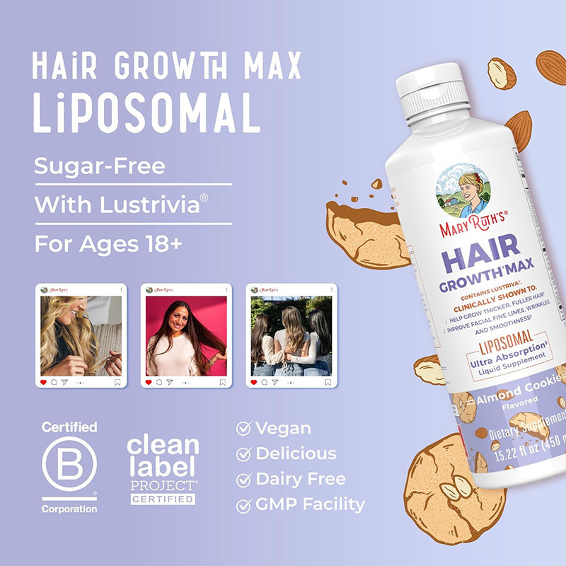 MaryRuth Organics Women's Hair Growth MAX Liposomal