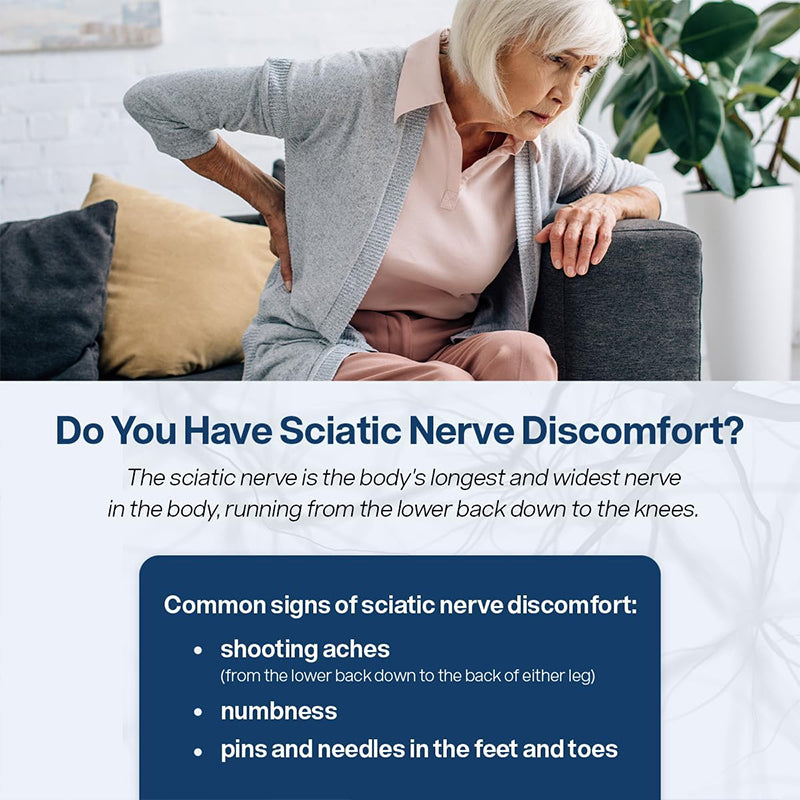  "Sciatic nerve health capsules with clinically formulated ingredients for nerve function"