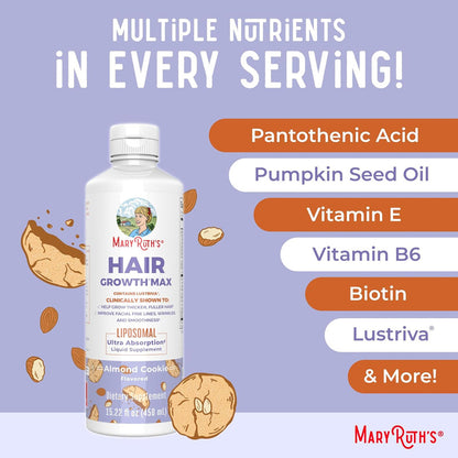 MaryRuth Organics Women's Hair Growth MAX Liposomal