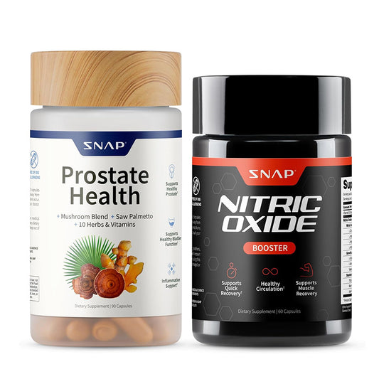 "Snap Supplements prostate health support with saw palmetto extract"