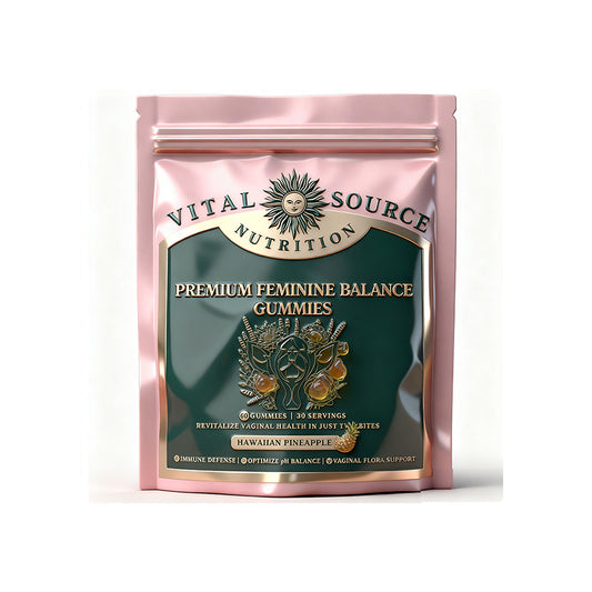 Vital Source Nutrition premium health supplement bottle - front view showing product label and branding