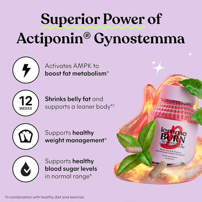 "Lemme Burn metabolism booster supplement showing natural formula for effective weight management"