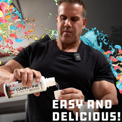 "Liquid L-Carnitine supplement facts label showing 3000mg high-potency formula"