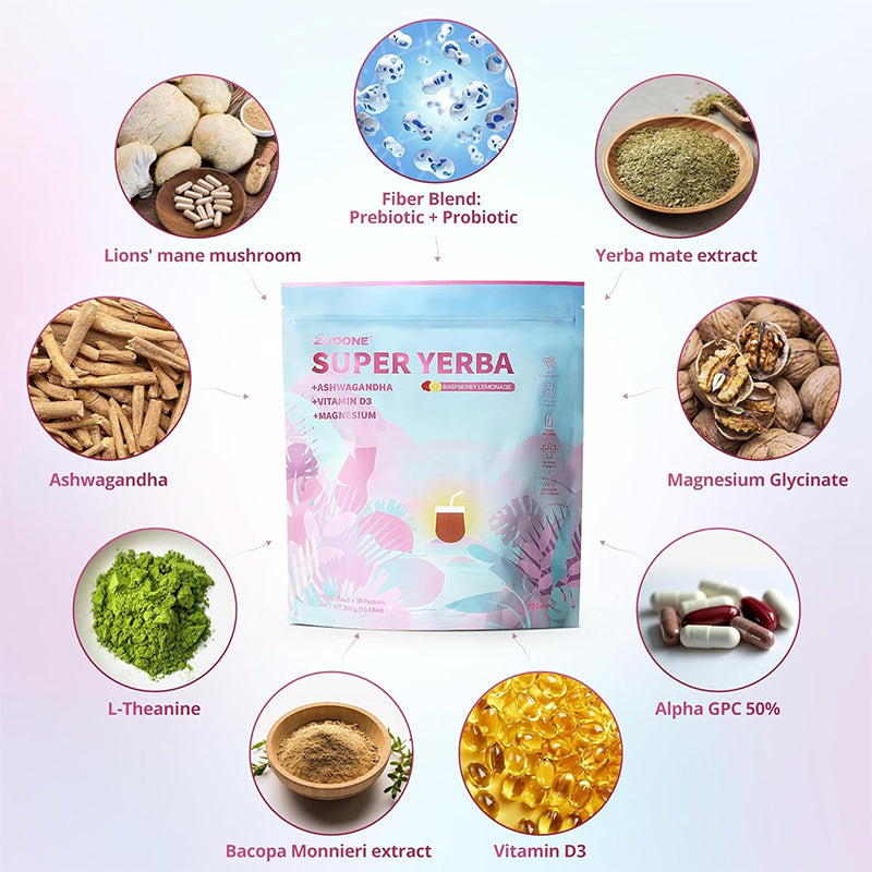 "High-potency yerba mate supplement for focus and antioxidant support"