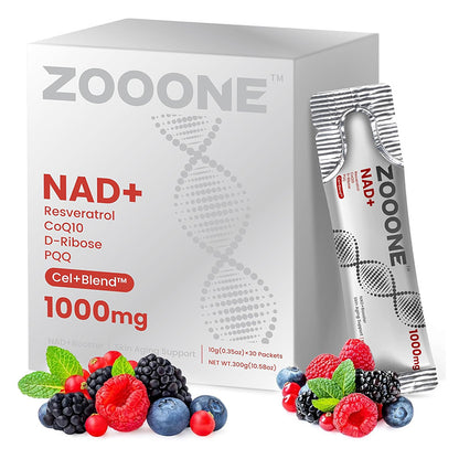 NAD+ supplement 30 pieces by Zooone for anti-aging and cellular energy"