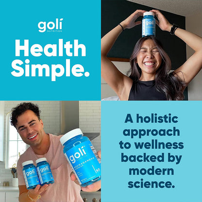 "Goli ashwagandha vitamin D gummies for mood balance and immune health support"