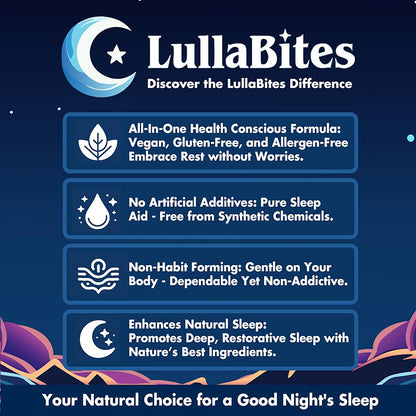 "Natural Sleep Gummies packaging and bottle - Vitalisen premium sleep supplement made in USA"
